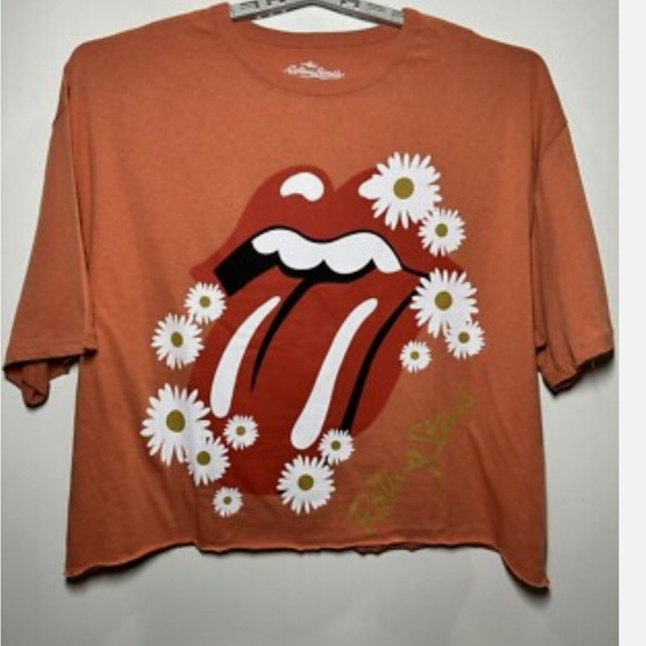The Rolling Stones coral Cotton Tee shirt sze medium - Picture 3 of 5